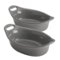 Rachael Ray - 2-Piece Oval Ceramics Au Gratin Set - Gray-Angle_Standard