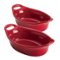 Rachael Ray - 2-Piece Oval Ceramics Au Gratin Set - Red-Angle_Standard