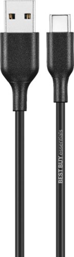 Best Buy essentials™ 5' USB-A to USB-C Charge-and-Sync Cable - Black WORLDWIDE DELIVERY