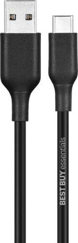 Best Buy essentials™ 9' USB-A to USB-C Charge-and-Sync Cable - Black WORLDWIDE DELIVERY