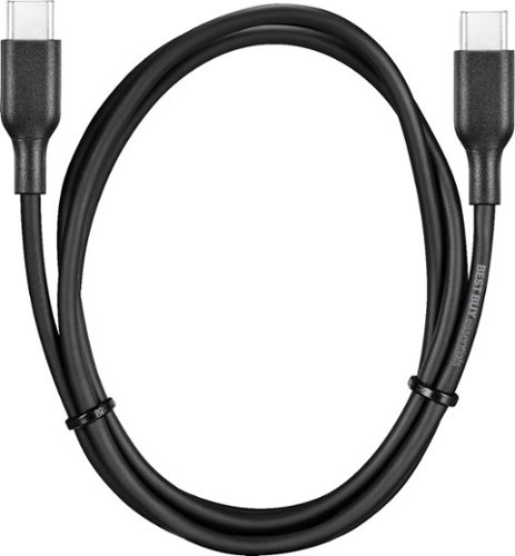Best Buy essentials™ 3' USB-C to USB-C Charge-and-Sync Cable - Black HOW TO BUY