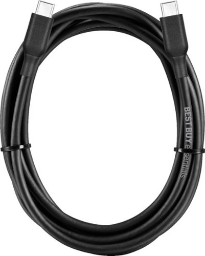 Best Buy essentials™ 9' USB-C to USB-C Charge-and-Sync Cable - Black HOW TO BUY