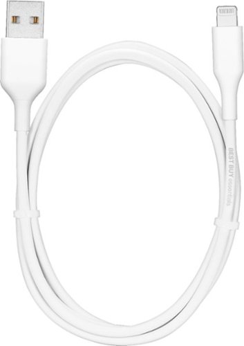 Best Buy essentials™ 3' USB-A to Lightning Charge-and-Sync Cable - White HOW TO BUY