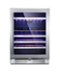 Avanti - Elite Series 46 Bottle Dual Zone Wine Cooler - Stainless Steel-Front_Standard