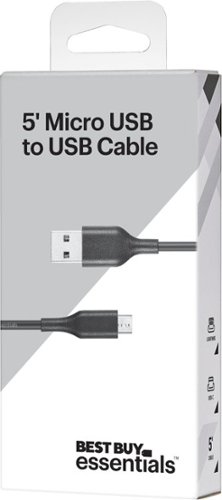 Best Buy essentials™ 5' USB-A to Micro USB Charge-and-Sync Cable - Black WHERE TO BUY