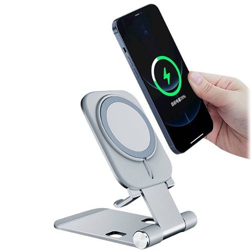 SaharaCase Stand Compatible with MagSafe for Most Cell Phones - Silver GLOBAL SHIPPING