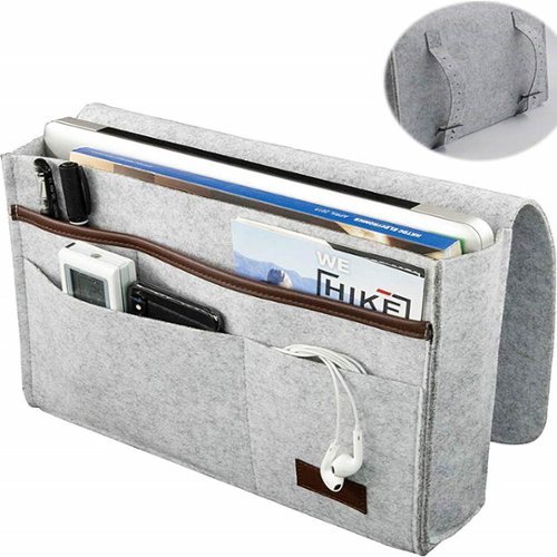 SaharaCase Bedside Storage Bag for Most Cell Phones and Tablets - Gray WORLDWIDE DELIVERY