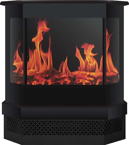  Warm House - Cleveland Freestanding Electric Fireplace - Black