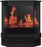 Warm House - Cleveland Freestanding Electric Fireplace - Black-Front_Standard