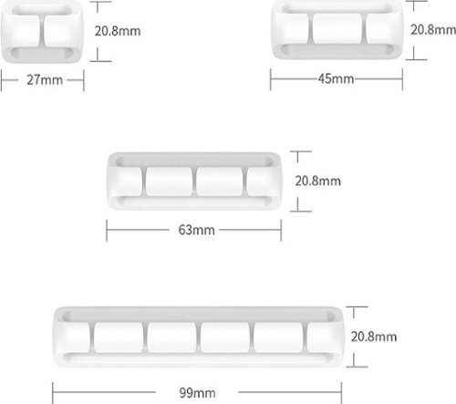 SaharaCase USB Cable Holder Organizer (4-Pack) - White HOW TO BUY
