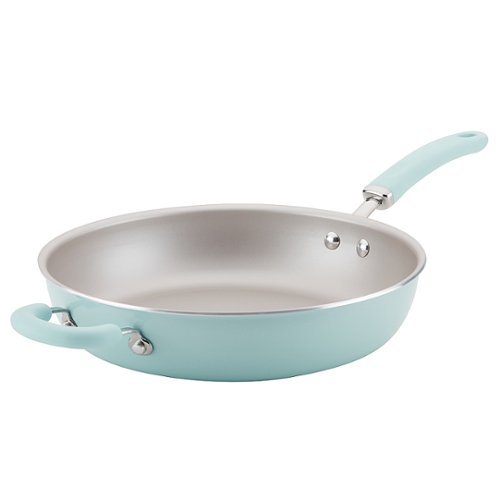 Rachael Ray - Create Delicious 12.5-Inch Frying Pan - Light Blue Shimmer