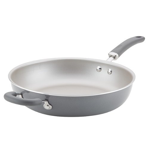 Rachael Ray - Create Delicious 12.5-Inch Frying Pan - Gray Shimmer-Angle_Standard 