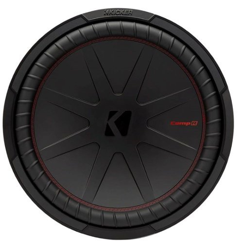 KICKER - CompR 15" Dual-Voice-Coil 4-Ohm Subwoofer - Black