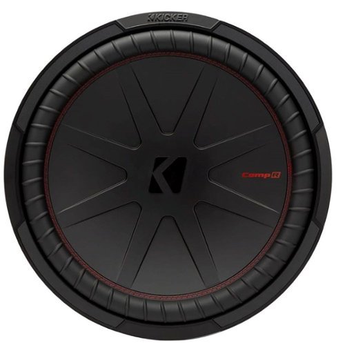 KICKER - CompR 15" Dual-Voice-Coil 2-Ohm Subwoofer - Black