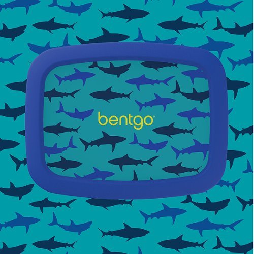 Bentgo - Fiambrera con estampado de tiburón para niños - Azul/Verde azulado