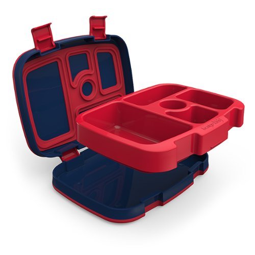 Bentgo - Fiambrera con diseño de cohete para niños - Rojo/Azul marino