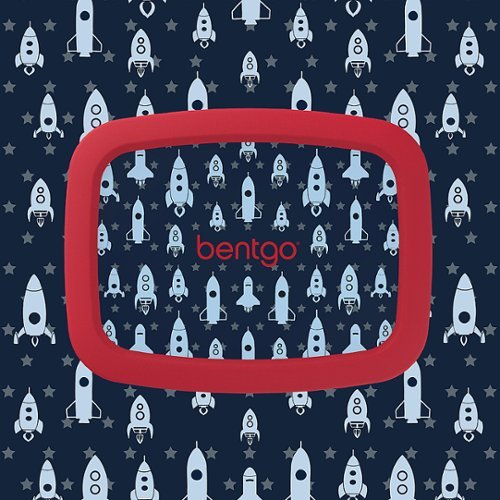 Bentgo - Fiambrera con diseño de cohete para niños - Rojo/Azul marino