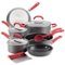 Rachael Ray - Create Delicious 11-Piece Cookware Set - Gray with Red Handles-Angle_Standard