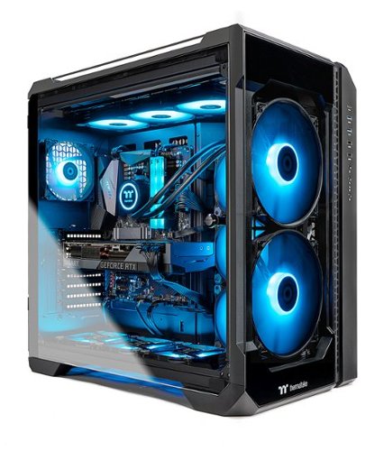 Thermaltake - View 380 Gaming PC - AMD Ryzen™ 7 5800X CPU - NVIDIA® GeForce RTX™ 3080 - 16GB - 1TB Gen4 NVMe - Black-Front_Standard 