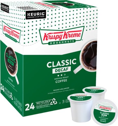 Krispy Kreme - Classic Decaf  K-Cup Pods, 24 Count (Best by 14 nov 2024) 