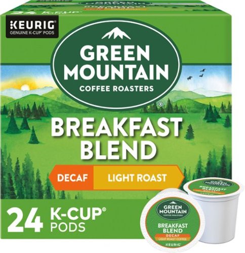 Green Mountain Coffee - Breakfast Blend Decaf K-Cup pods, 24 Count