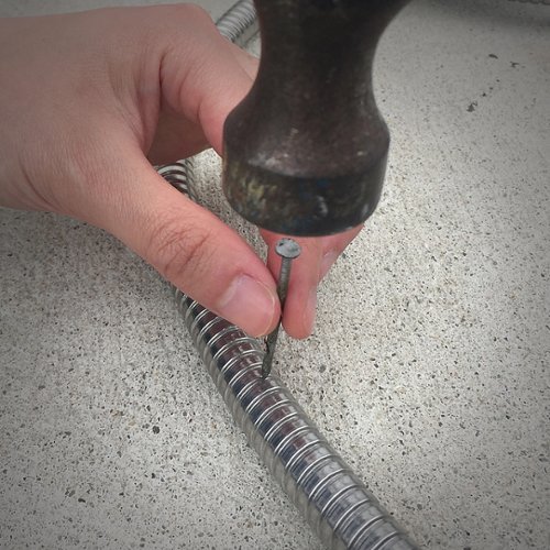 Sun Joe Stainless Steel Garden Hose - Blue GLOBAL SHIPPING