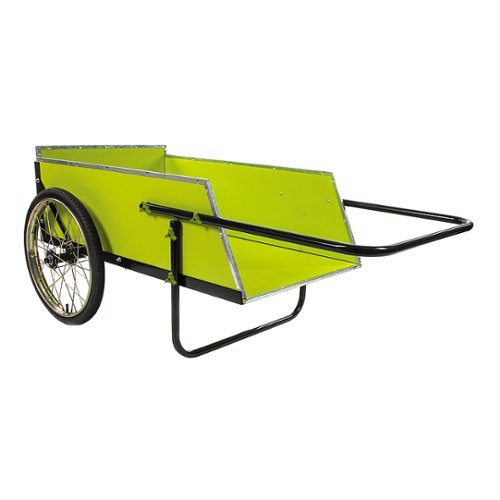 Sun Joe - SJGC7 Garden & Utility Cart | 7 Cubic Ft | 300 lbs Capacity - Green-Angle_Standard 