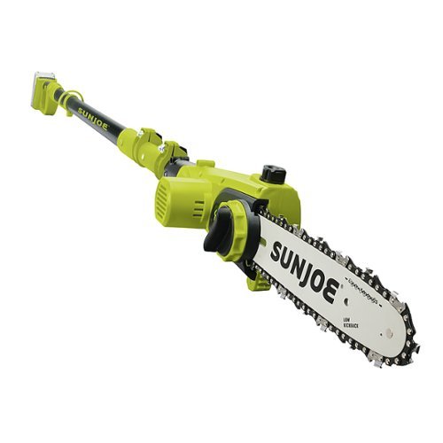 Sun Joe - 24-Volt 10-Inch Cordless Pole Saw with 13 foot reach (1 x 2Ah Battery and 1 x Charger) - Green