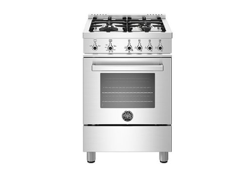 Bertazzoni - 2.4 Cu Ft. Freestanding All Gas Range with Convection Oven. - Stainless steel