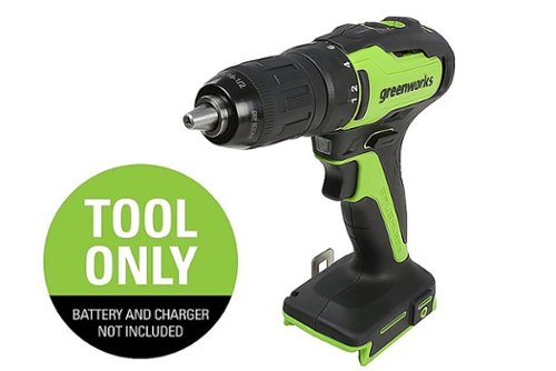 

Greenworks - 24-Volt Cordless Brushless 1/2 in. Drill/Driver (Battery and Charger Not Included) - green