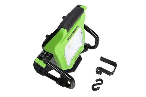 Greenworks 24 Volt 2000 Lumen LED Work Light AC/DC (Battery and Charger Not Included) - Green GLOBAL SHIPPING