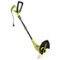 Sun Joe - SharperBlade 4.5-Amp Electric 11.5-Inch Cutting Diameter Curved Shaft Grass Trimmer and Edger - Green-Front_Standard