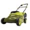Sun Joe - 24-Volt iON+ 14-Inch Push Lawn Mower ( 1 x 5.0Ah Battery and 1 x Charger) - Green-Front_Standard