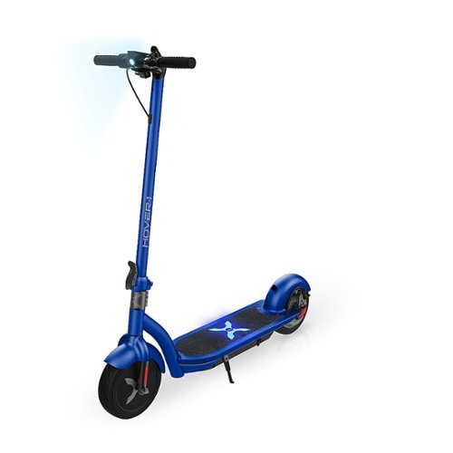 Hover-1 - Alpha Foldable Electric Scooter w/12 mi Max Operating Range & 17.4 mph Max Speed - Blue