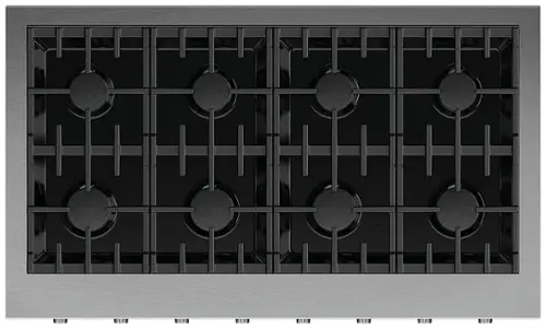 Front. Fisher & Paykel - 48 in Professional Gas Rangetop 8 Burners - Stainless Steel.