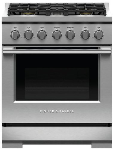 Fisher & Paykel - Professional 30 inch 5 Burner Gas Range - Stainless steel