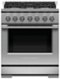Fisher & Paykel - Professional 30 inch 5 Burner Gas Range - Stainless steel-Front_Standard