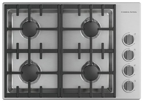 Fisher & Paykel - 30 In Professional Drop-In LP Gas Cooktop - Stainless steel