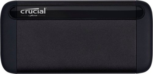 

Crucial - X8 2TB External USB-C 3.2 Gen 2/USB-A Portable SSD - Black