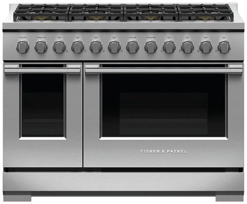 Fisher & Paykel - Professional 48 inch 8 Burner Gas Range in Stainless Steel - Stainless steel