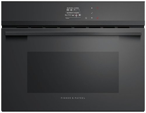 

Fisher & Paykel - Minimal 23.5" Built-In Single Electric Convection Wall Oven - Black
