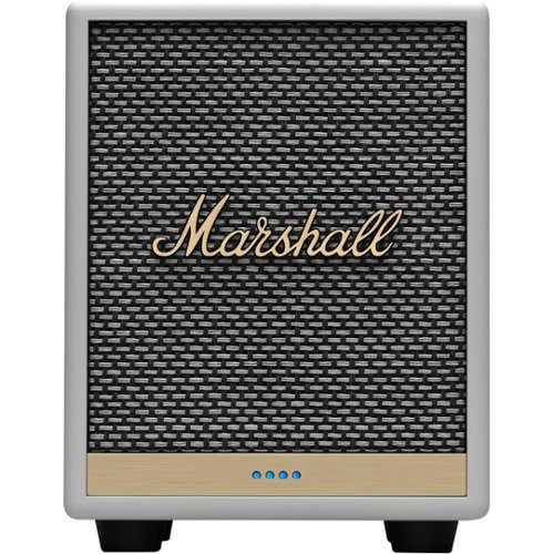 Marshall - Geek Squad Certified Refurbished Uxbridge Smart Speaker with Amazon Alexa - White-Front_Standard 