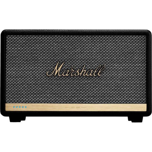 Marshall - Geek Squad Certified Refurbished Acton II 60W Wireless Speaker with Amazon Alexa Voice Assistant - Black-Front_Standard 