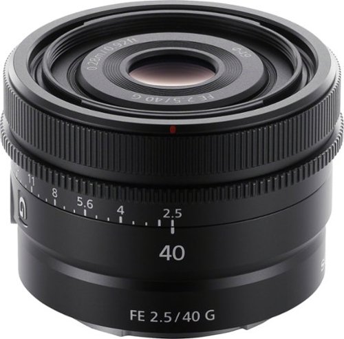 Sony FE 40mm F2.5 G Full-frame Ultra-compact G Lens for Sony Alpha E-mount Cameras - Black WHERE TO BUY