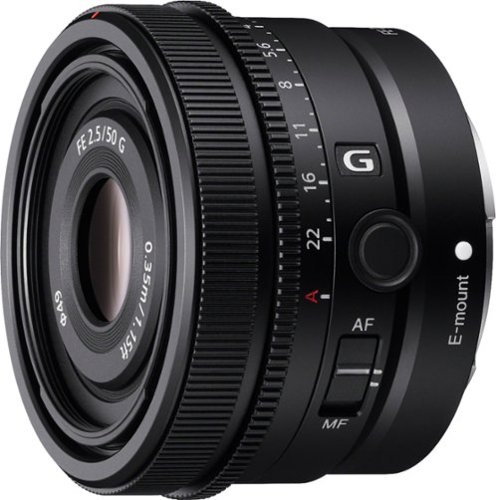 FE 50mm F2.5 G Full-frame Ultra-compact G Lens for Sony Alpha E-mount Cameras - Black