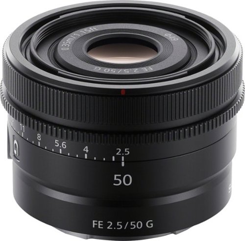 Sony FE 50mm F2.5 G Full-frame Ultra-compact G Lens for Sony Alpha E-mount Cameras - Black WHERE TO BUY
