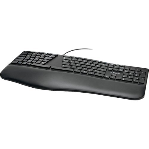 Kensington - K75400US Full-size Wired Keyboard with Pro Fit Ergo - Black