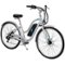 Huffy - Everett Women's Comfort eBike w/25 mi Max Operating Range & 20 mph Max Speed - Matte Silver-Front_Standard