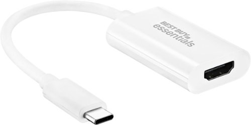 Best Buy essentials™ USB-C to HDMI Adapter - White GLOBAL SHIPPING
