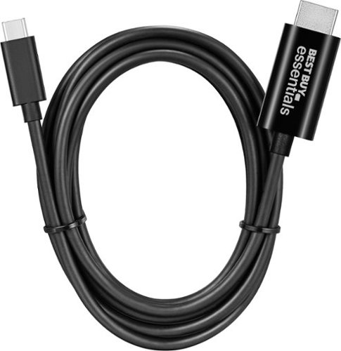 Best Buy essentials™ 6' USB-C to HDMI Cable - Black WORLDWIDE DELIVERY